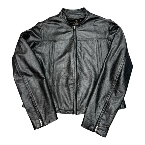 Wilson, Leather Black Leather Jacket SZ L